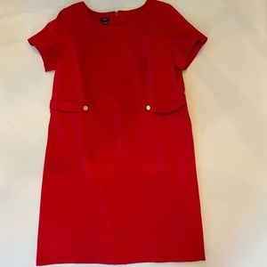 Talbots Red Short Sleeve Dress
